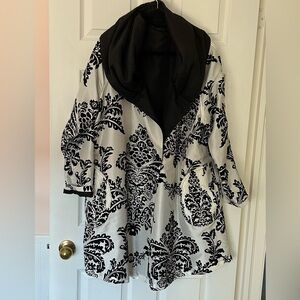 Black & White Duster Coat